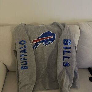 Buffalo Bills Gray Sequin Sweatshirt 3XL